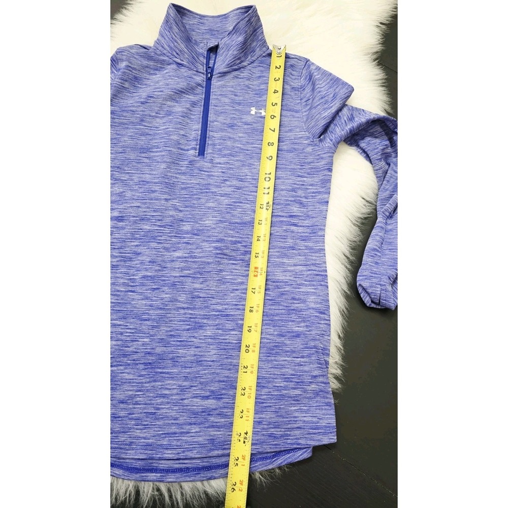Under Armour Long Sleeve Quarter Zip Top Purple Pullover Women's Size XS - Picture 5 of 8